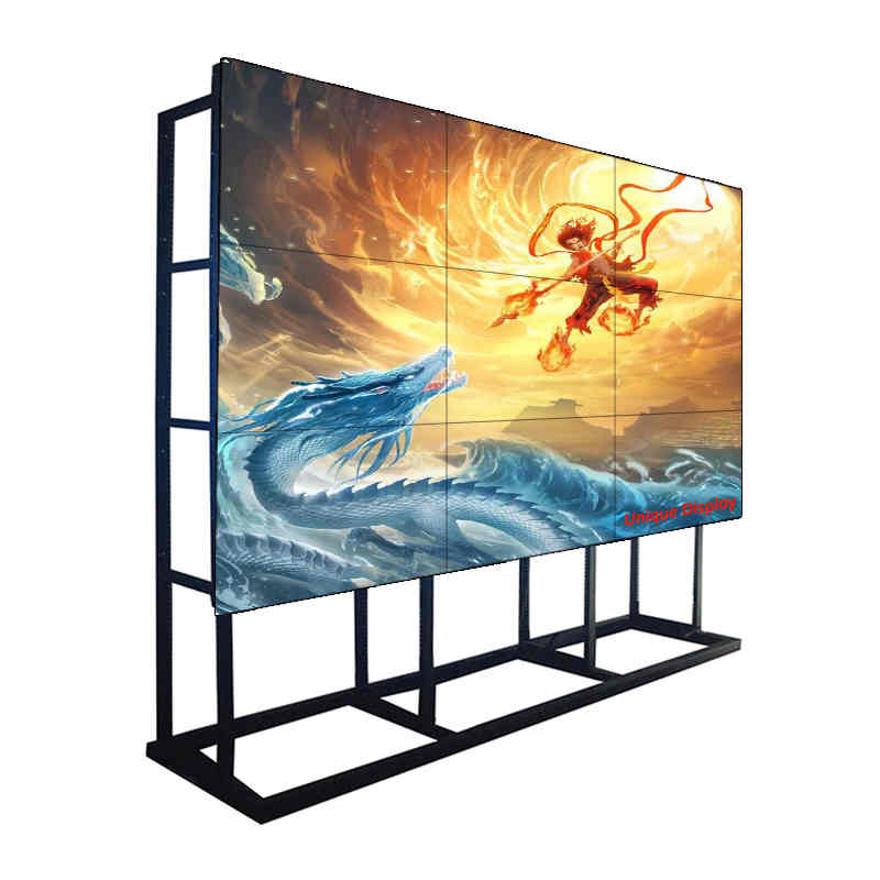 55 pouces 3,5 mm lunette 700 Nit LCD Video Walls System Monitor Display avec panneau LG pour Command Center, Shopping Mall, Chain Store control room