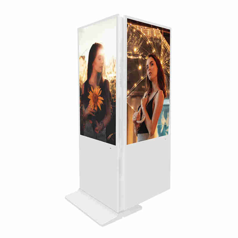 32 pouces de plancher vertical double - face Digital Pavilion, magasins, chaînes et banquiers